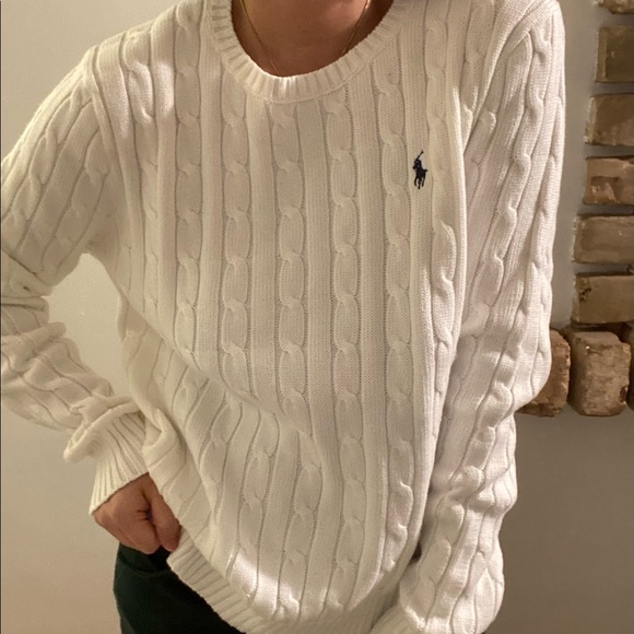 *New with Tag* Polo by Ralph Lauren white sweater❤️🔥 - Picture 4 of 4